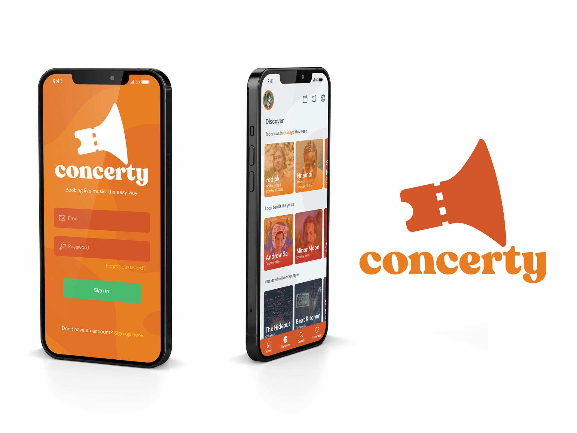 concerty, Concert Booking App: UX Case Study